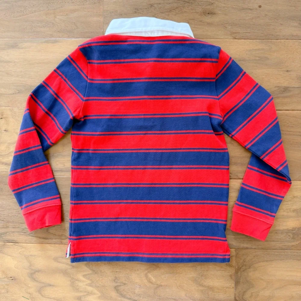 Like New Janie and Jack Boys Striped Rugby Shirt, Size 6, Great Condition!!